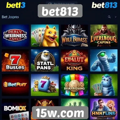 Comparativo de jogos disponíveis no bet813